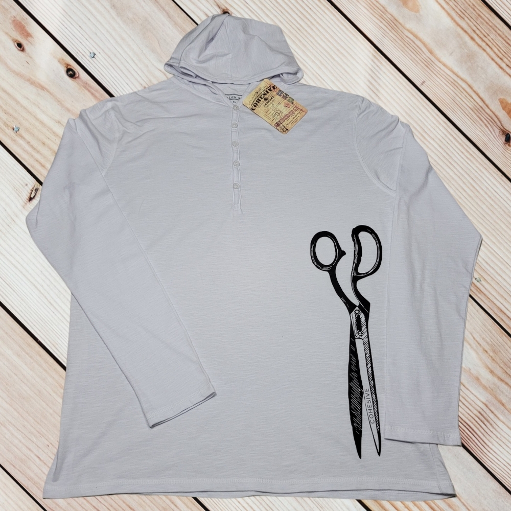 Cohesive & Co. Long Sleeve T- Shirt Hoodie SzM NWT